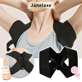 Janelaxe932 ท่าทาง Corrector เข็มขัด,ไหล่กลับเปิดไหล่ผู้ใหญ่ Corrective เข็มขัด, ป้องกันแบบพกพาหลังค่อมปรับ Anti-camel กลับคอรั้งกีฬาด้านบน