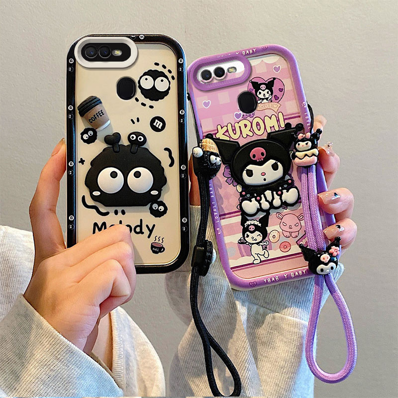 เคส oppo f9 เคส  oppo a5s น่ารัก 3D ตุ๊กตาเคสโทรศัพท์สําหรับ  กรณี  f9 pro a7 a12 ฝาครอบ