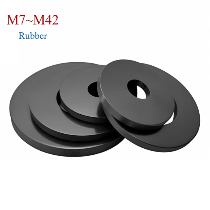 ฉนวนกันความร้อนซีลยางแบนท่อปะเก็นประปาm7 M8 M10 M11 M12 ~ M42 ยางสีดําเครื่องซักผ้าแบน Anti Oil Seal เครื่องซักผ้า