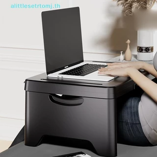 Alittlese โต๊ะแล็ปท็อปแบบพกพาโต๊ะทํางานพับได้ที่วางคอมพิวเตอร์โน๊ตบุ๊ครถห้องนั่งเล่นโซฟาเตียงเครื่องมืออ่านหนังสือทีวีเล่นการบ้าน TH