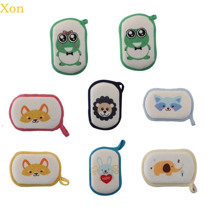 Xon ฟองน้ําอาบน้ําเด็กโฟมอาบน้ํานุ่มฟองน้ําอาบน้ําสําหรับเด็กเด็กเด็กวัยหัดเดินทารกแรกเกิดผู้ใหญ่ทําความสะอาดแปรงผ้าเช็ดตัว