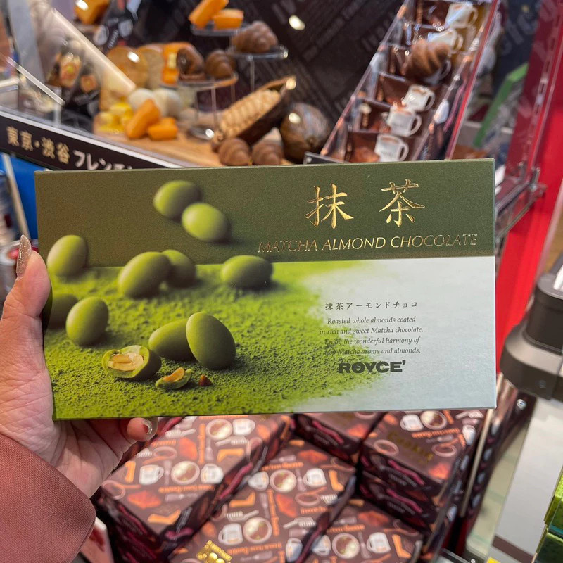 🍵 Royce Matcha Almond Chocolate อัลมอนด์เคลือบชาเขียว เข้มข้น หอมมันลงตัว