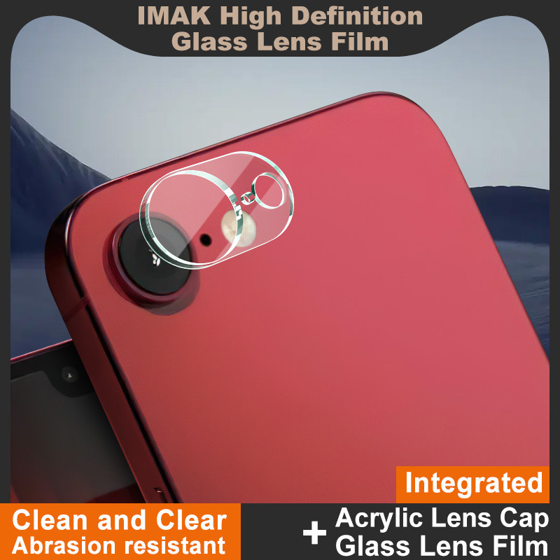 [ ฟิล์มเลนส์ + หมวก ] iMak สําหรับ iPhone SE 4 SE4 ฟิล์มเลนส์กล้องสําหรับ iPhone 16E 2025 HD กระจกนิ