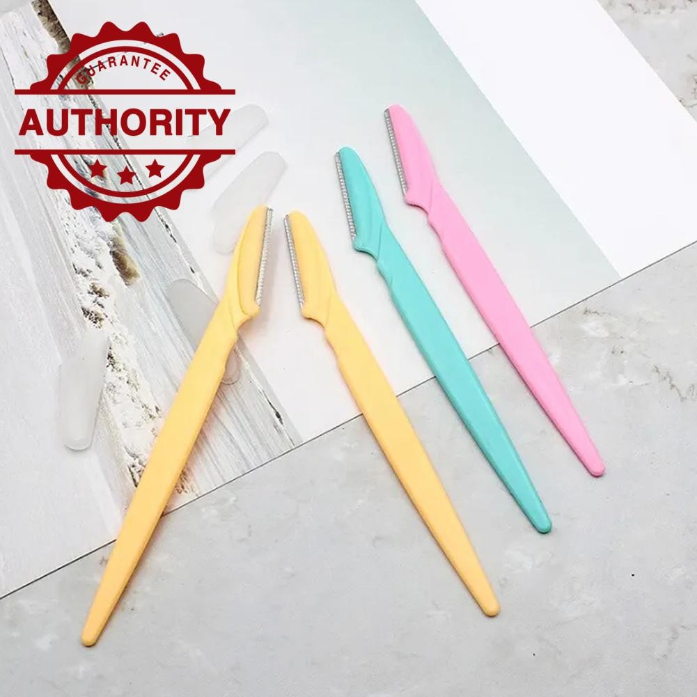 ชุดมีดโกนคิ้ว Pink Sky Blue Yellow Precision Tool Brow ใช้ Shaping Grooming Home O3k4