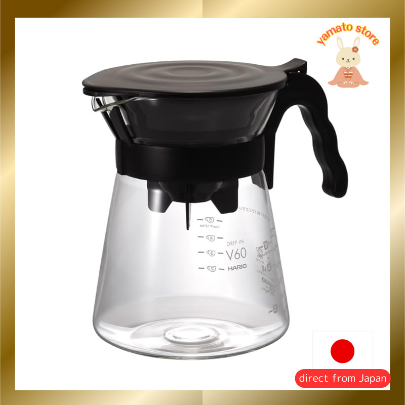 HARIO V60 Coffee Dripper Server Drip-In Coffee Hand Drip Pot for 2 People VDIR-02-B