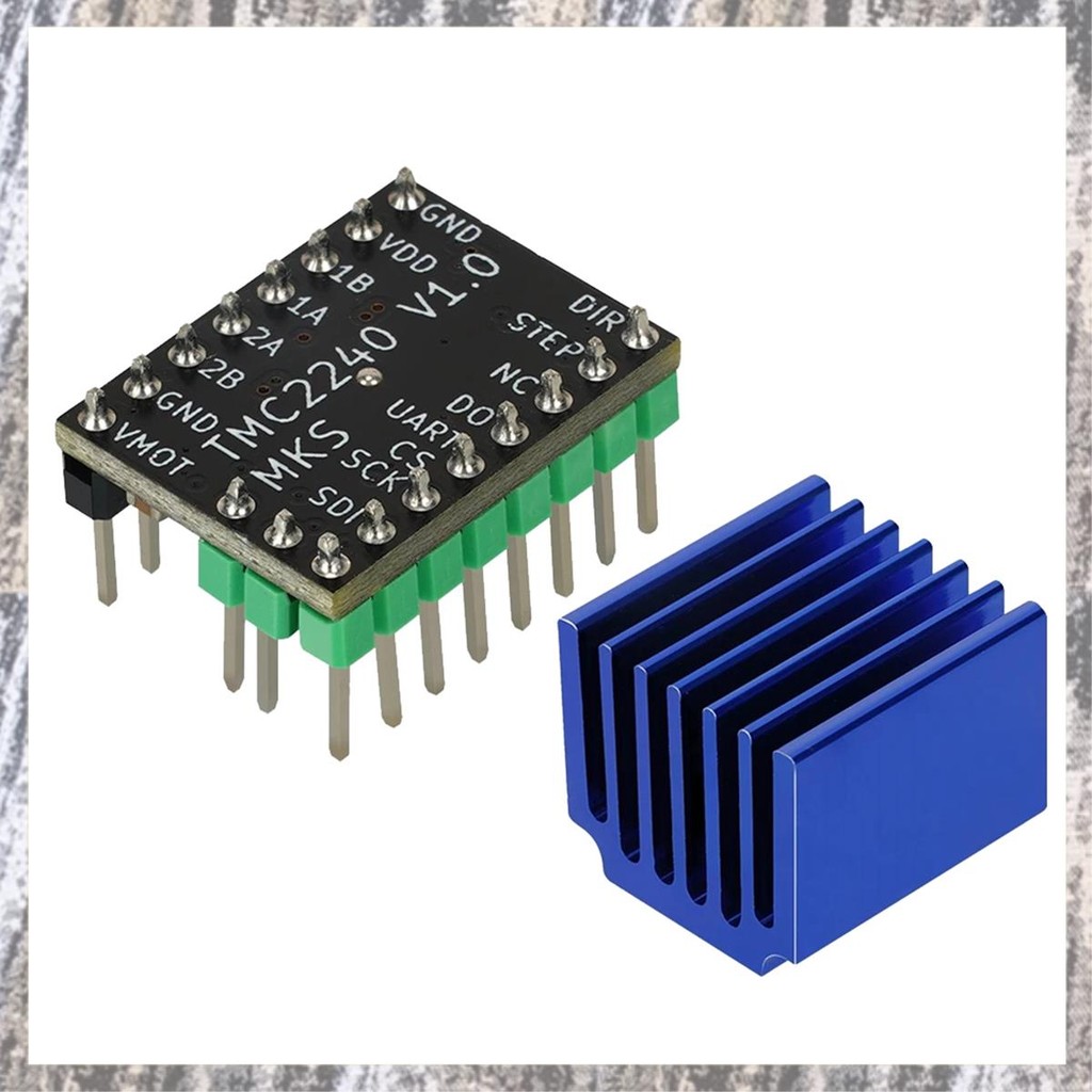[ZLU] สําหรับ MKS TMC2240 Stepper Motor Driver เงียบเปลี่ยน TMC2209 TMC5160 สําหรับ SKR V1.4 Turbo 2