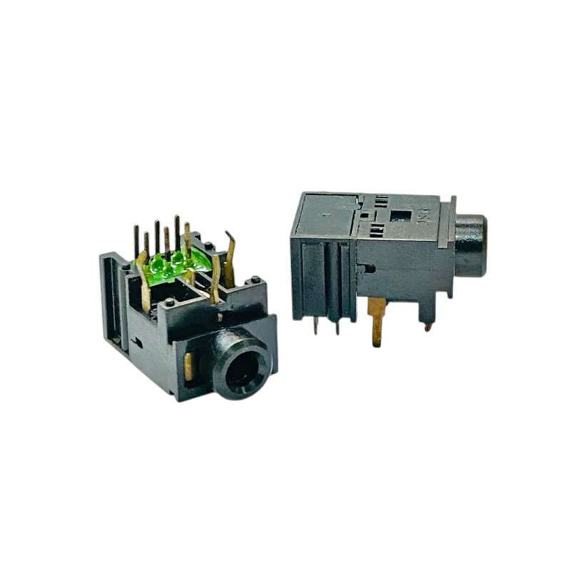 Jack  PJ-317A ช่องเสียบหูฟัง 9Pin 3.5MM ปลั๊กตัวเมียสเตอริโอ 3.5mm (แพ็ค 3ชิ้น)เชื่อมต่อสัญญาณเครื่อ