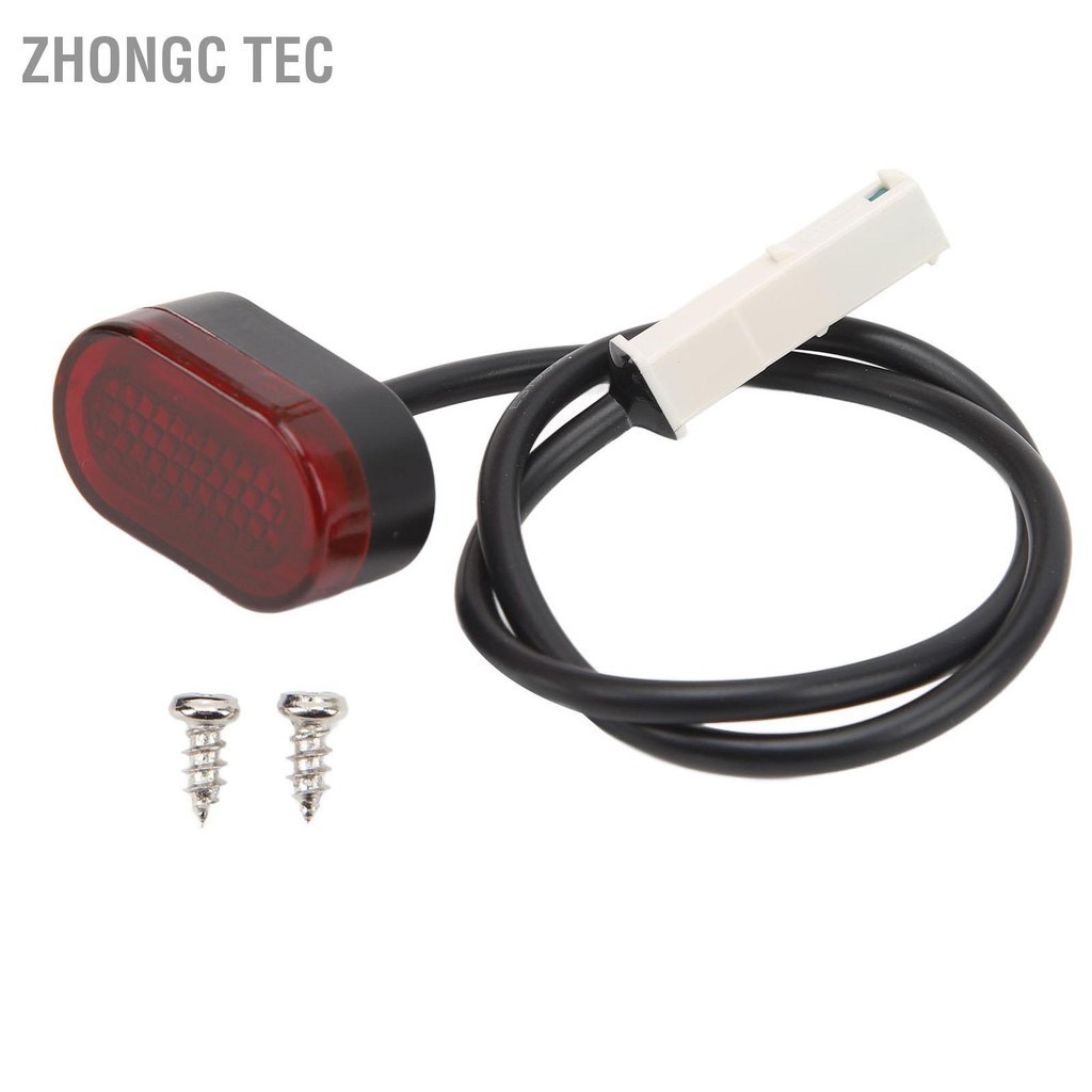 Zhongc Tec สกู๊ตเตอร์ไฟฟ้าด้านหลังจักรยานไฟฟ้ากันน้ำไฟท้ายไฟเบรคสำหรับ Xiaomi M365