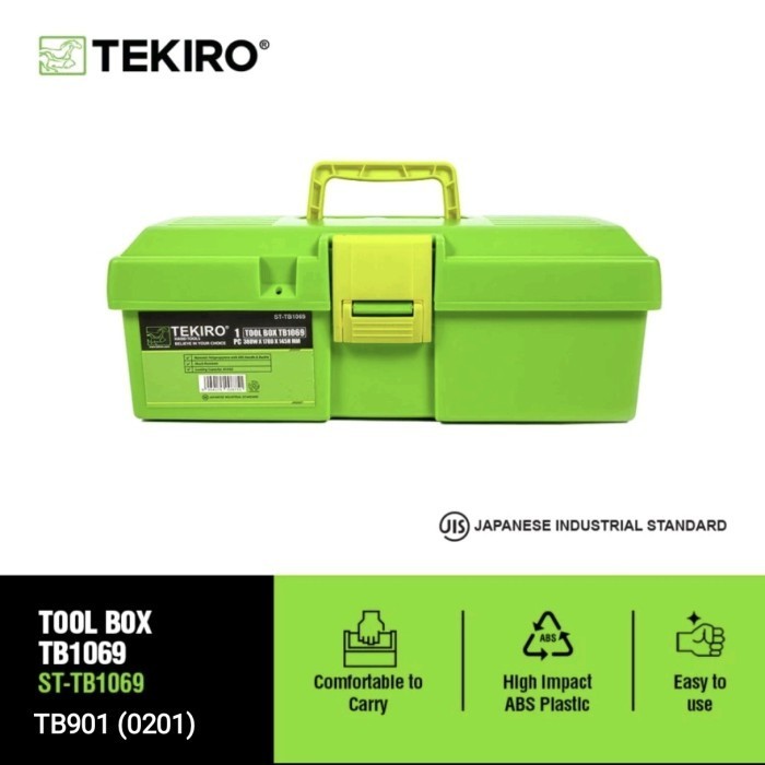 TEKIRO (ST-TB1069) กล่องเครื่องมือพลาสติก TB901(0201) กล่องเครื่องมือพลาสติก