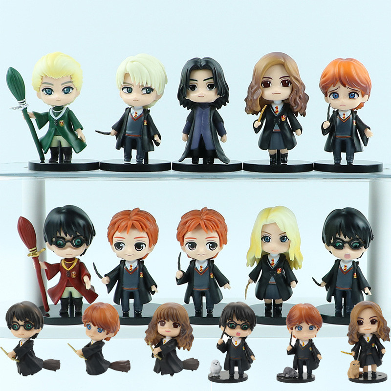 ชุดโมเดลฟิกเกอร์ Harry Potter Harry Ron Weasley Hermione Granger ของเล่นสําหรับเด็ก