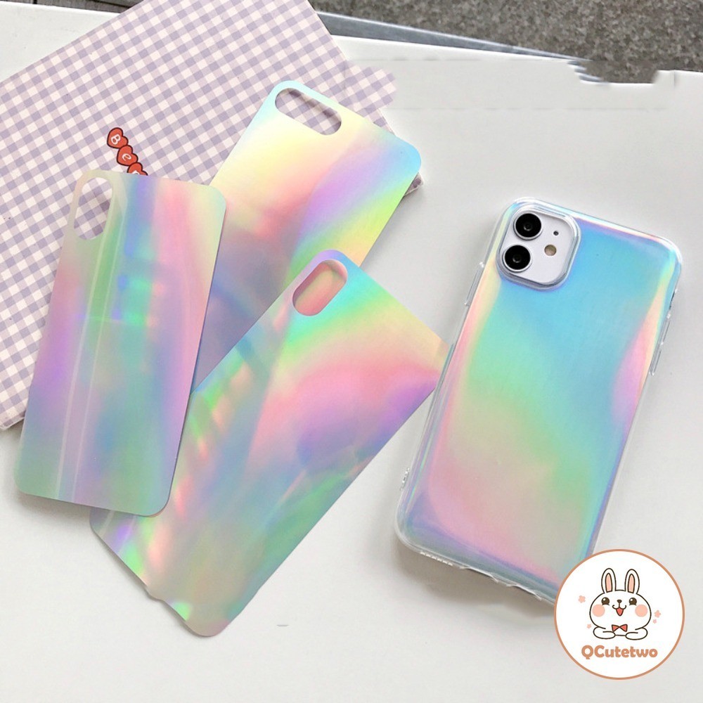 การ์ดเลเซอร์ไล่โทนสี แฟชั่น สําหรับ IPhone 15 14 13 12 11 Pro Max XR XS Max 7Plus 8Plus 7 8 SE