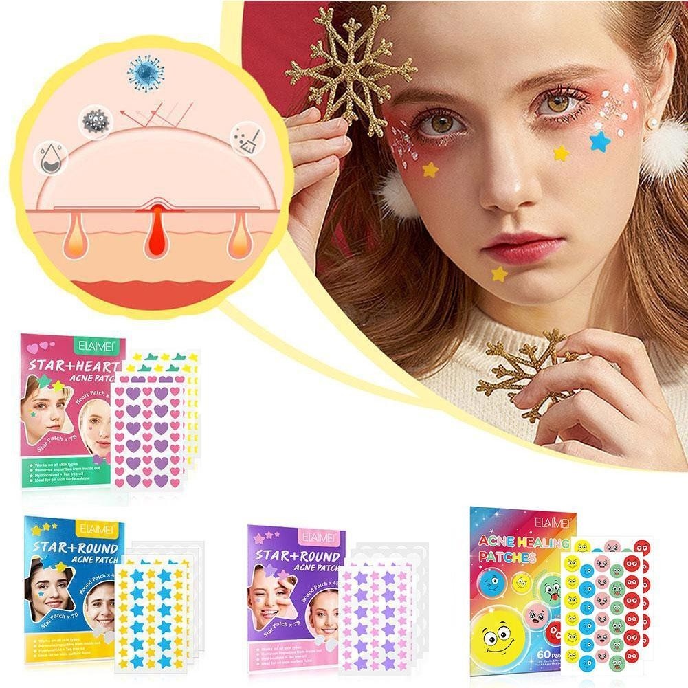 แผ่นแปะสิว ลายการ์ตูนน่ารัก สีสันสดใส แฟชั่น สําหรับสิว D2Y6