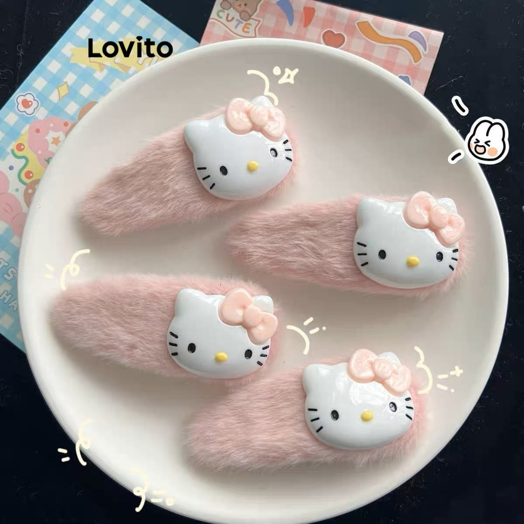 FB14-JAN24-C-Furry กิ๊บติดผมลายการ์ตูนแมว-HCFB11