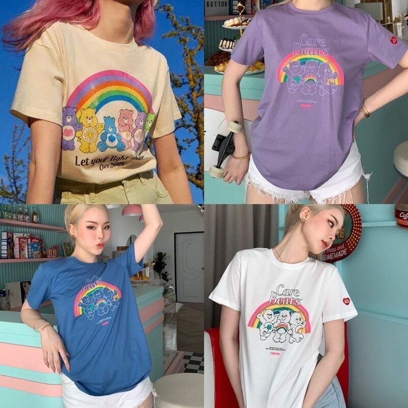 พร้อมส่ง เสื้อยืดแคร์แบร์ carebears S-5XL