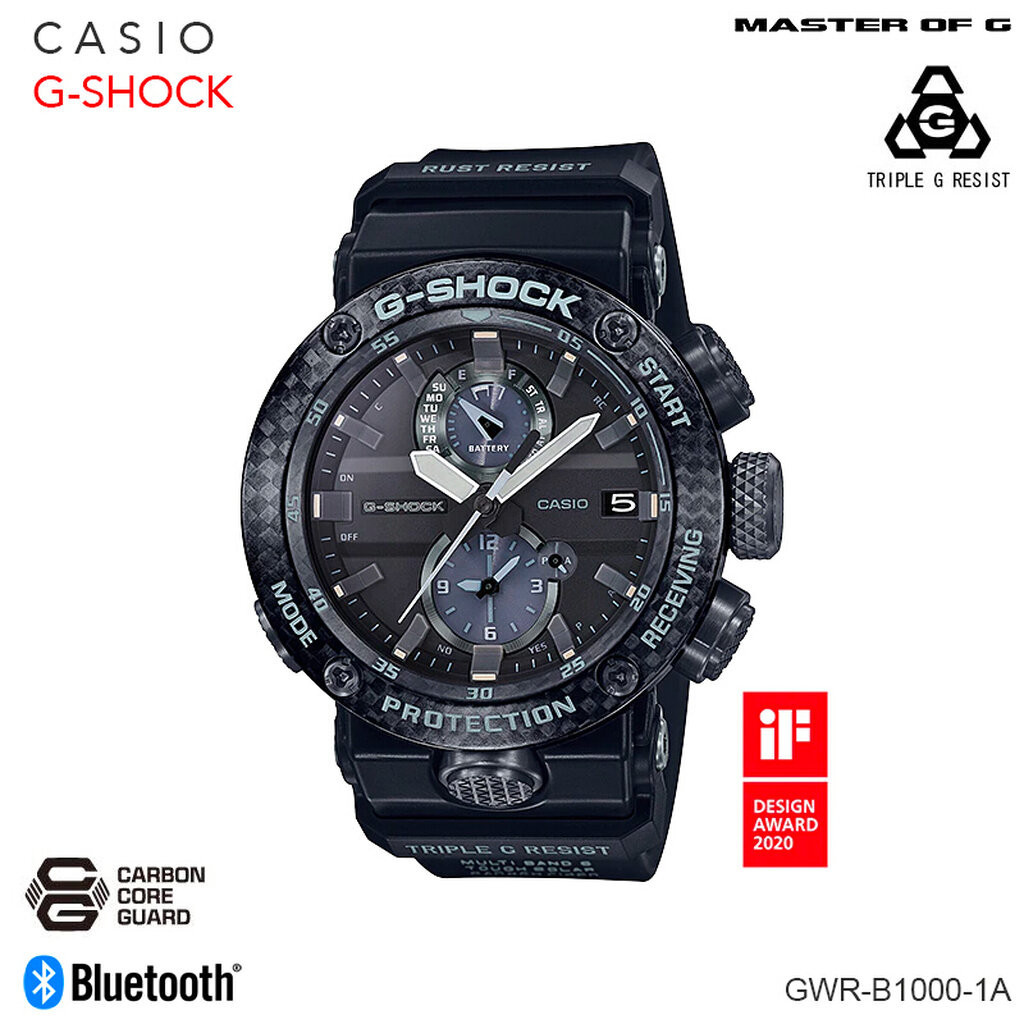 นาฬิกาข้อมือ Casio G-shock GRAVITYMASTER（Bluetooth®×Wave Ceptor）GWR-B1000 GWR-B1000-1A GWR-B1000-1A1