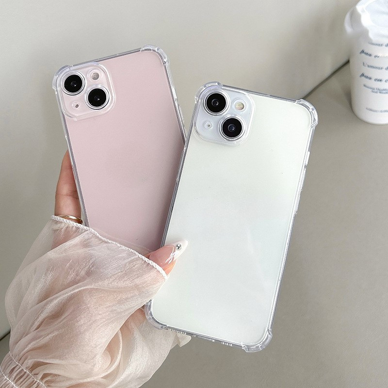 Forเคสใสไอโฟน เคสใสกันกระแทก for iPhone 16 15 pro max 14 pro max 13 pro max 6 S 7 8 Plus + XS XR r Max SE 202011 Pro Max 12 mini Pro Max TPU case มุมกันกระแทก