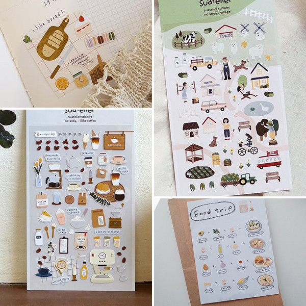 สติกเกอร์ ลายการ์ตูนสัตว์น่ารัก สไตล์เกาหลี ST1050