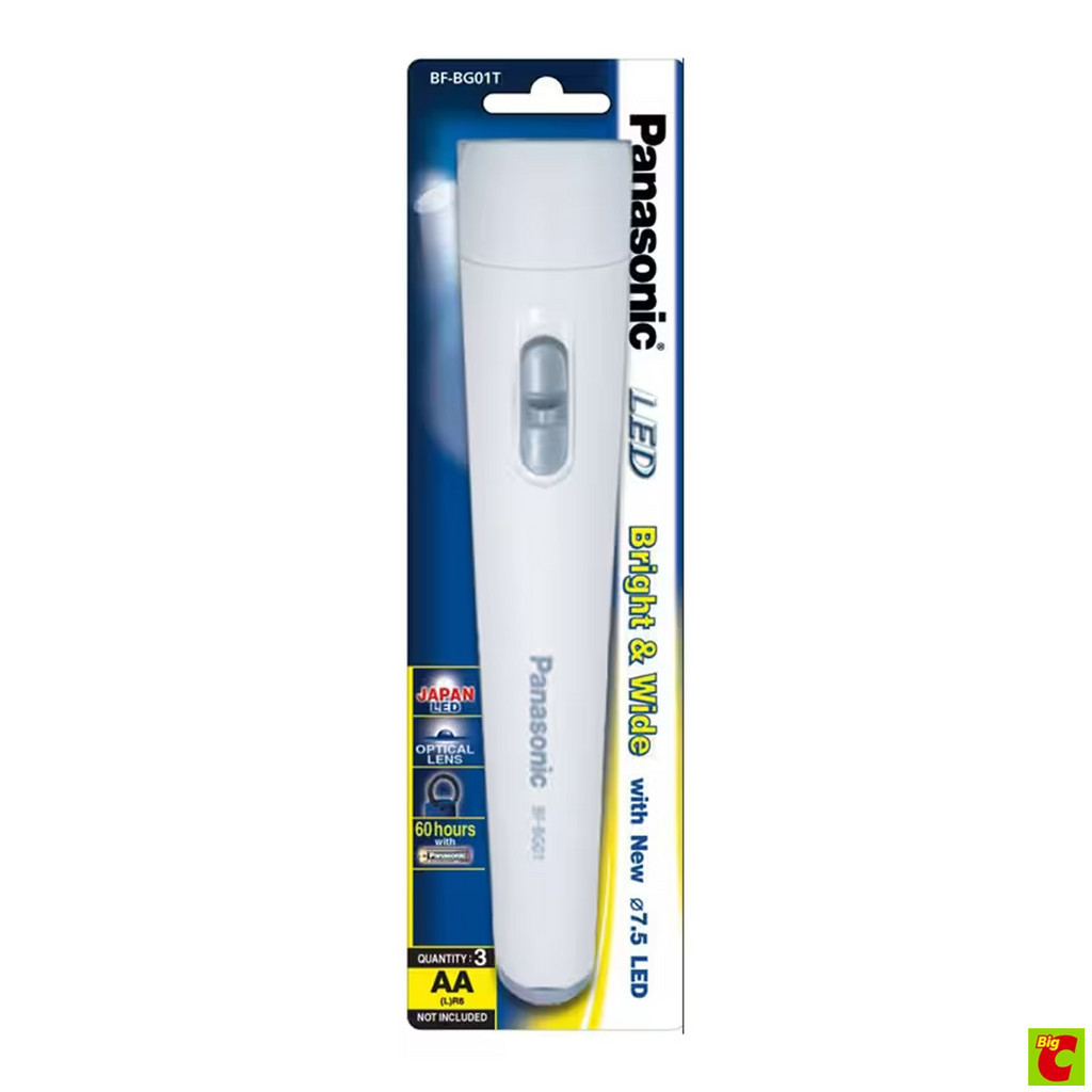 พานาโซนิค ไฟฉาย LED ไฟสีขาว รุ่น BF-BG01TL-Z2 คละสี ราคา ถูกที่สุด ดีลบีเคเค
