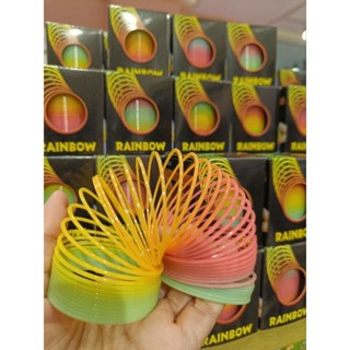 สปริงเด้งดึ๋ง สปริงสายรุ้ง สปริงของเล่น คละแบบ สีสวย สีรุ้ง …