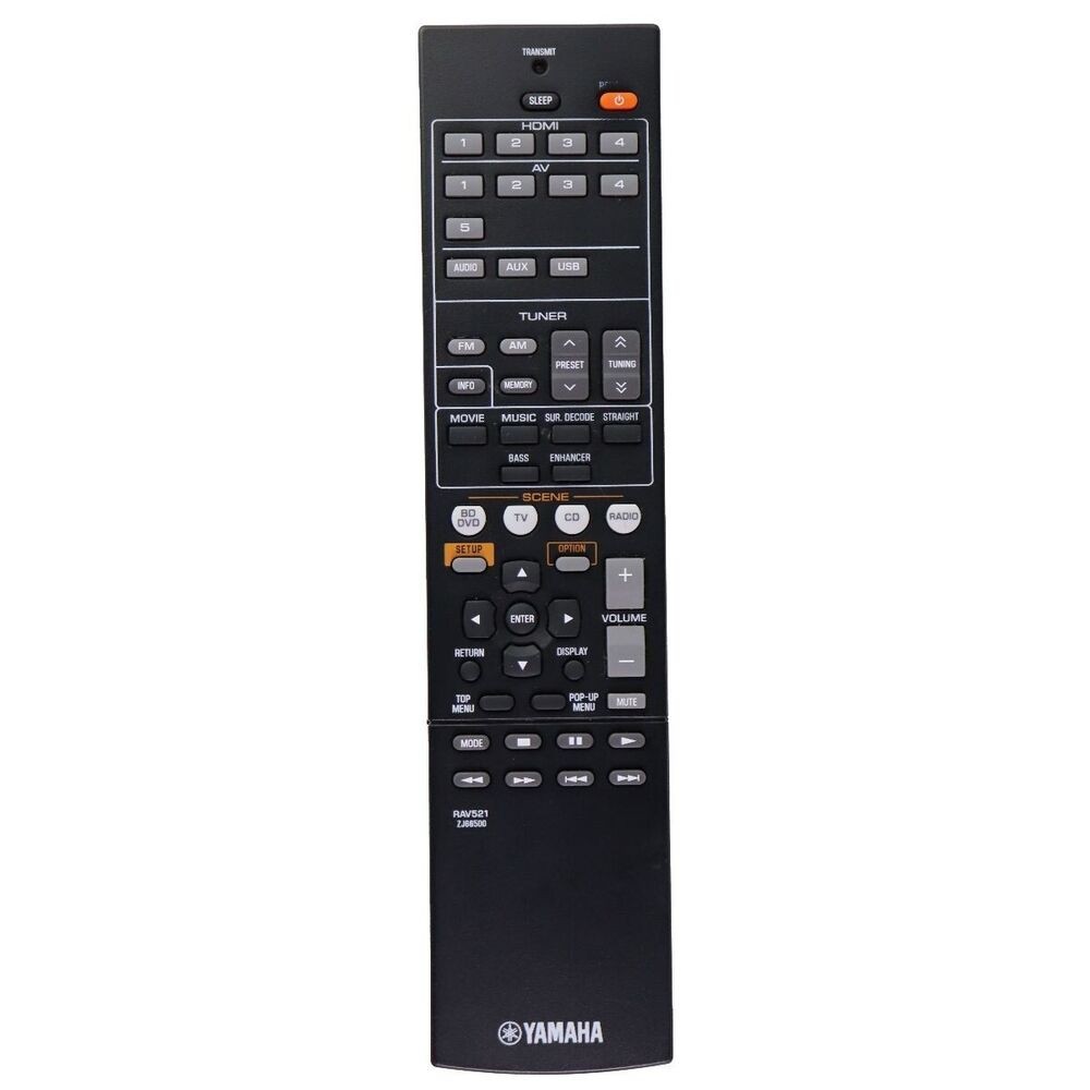 ใหม่ RAV521 สําหรับ Yamaha Audio / Video Receiver รีโมทคอนโทรล ZJ66500 HTR-3067