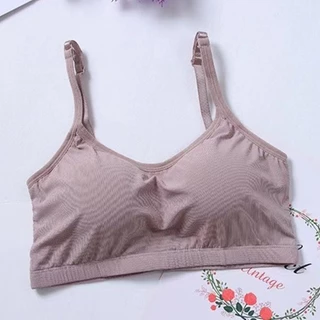 สปอร์ตบราสายเดี่ยว เเบบสวม ไร้โครง ใส่สบาย ใส่ออกกำลังกายได้