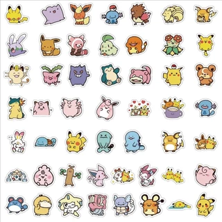 สติกเกอร์ น่ารัก 50ชิ้นสติกเกอร์กันน้ําไวนิล ง เอแคลส์ ถาม-รุ่นมินิสําหรับหมวกกันน็อคจักรยานกรณีดินสอ