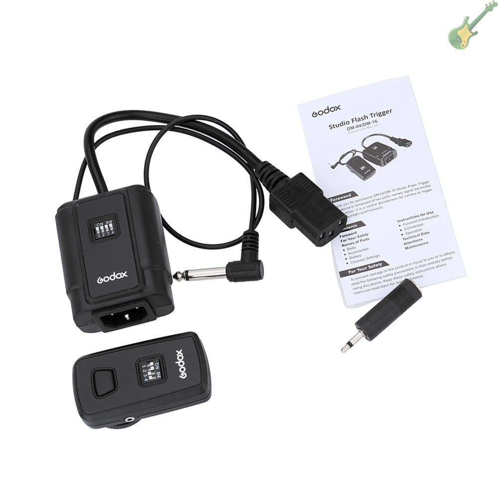 [จัดส่งในพื้นที่] godox dm - 16 16 - channel อุปกรณ์ส่งสัญญาณและรับสัญญาณไร้สาย