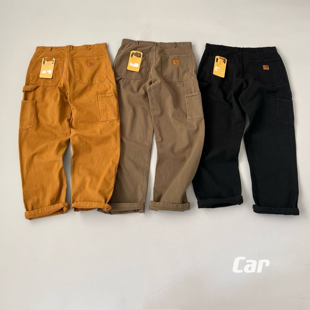 IZTR CARHARTT Main Line American Retro Heavy Basic Classic Multi-Pocket Three-Color Overalls Double-Knee Lumberjack Pants