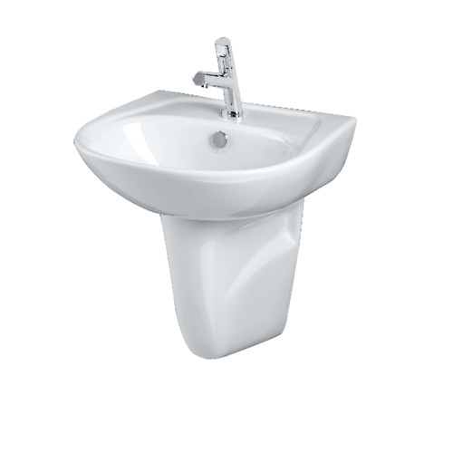 LOCAL789 Mogen อ่างล้างหน้าแบบแขวนพร้อมขาอ่างลอย  **ไม่รวมก๊อกน้ำ** รุ่น MA212 ร้านอยู่ในไทย