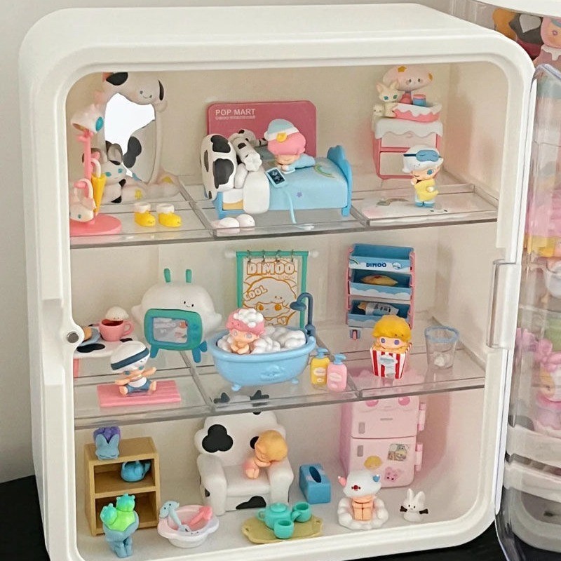 COD ตู้โชว์ติดผนัง 26x11x31cm กล่องโมเดล กล่องเก็บโมเดล คอลเลกชันเครื่องสำอาง