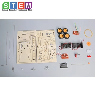 T-M77 ชุดประกอบไม้ รถบังคับ รีโมท Remote Control Racing Car Wooden Kit STEM Education ของเล่นเสริมทักษะ เสริมพัฒนาการ...