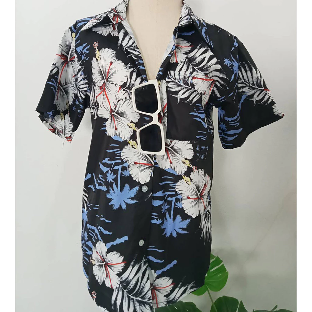 เสื้อเชิ้ตแขนสั้นลายดอกไม้ ผู้หญิง thumbnail 6