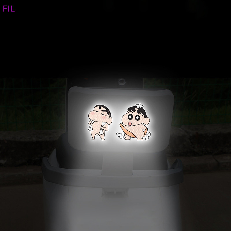 สติกเกอร์ ลายการ์ตูนชินจังน่ารัก กันน้ํา เหมาะกับของขวัญ สําหรับตกแต่งรถยนต์ รถบรรทุก รถมอเตอร์ไซด์