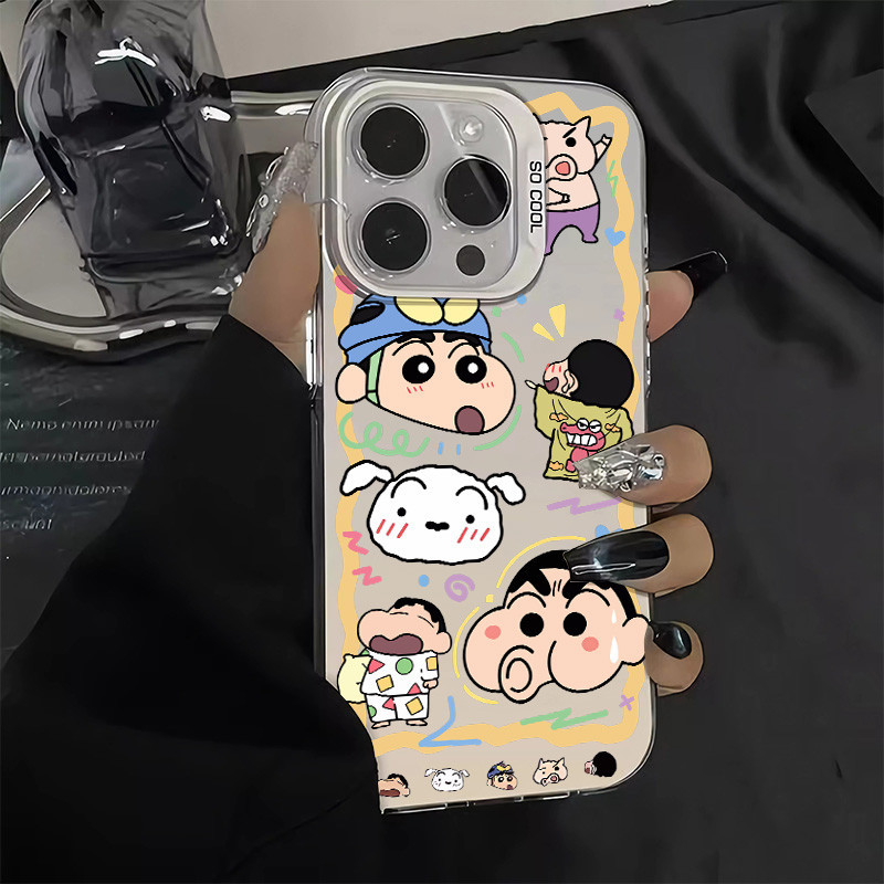 ใหม่ เคสโทรศัพท์มือถือ ซิลิโคนแข็ง กันกระแทก กันรอยกล้อง ลายการ์ตูนสุนัข สําหรับ IPhone X XR XS MAX 7 8 SE(2020) 12 14 15 11 13 Promax PLUS