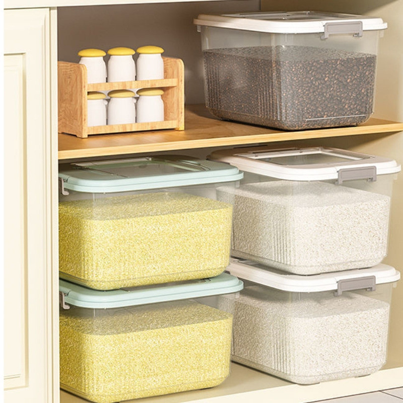 ✨ ถังใส่ข้าวสาร 2-in-1 กล่องเก็บข้าวสาร กันแมลง ความชื้น ปิดผนึกเพื่อคงความสดใหม่ ความจุขนาดใหญ่ - รูปที่ 7