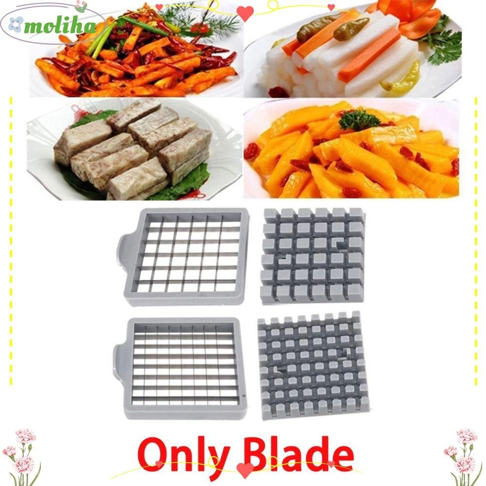 Moliha เครื่องตัดมันฝรั่ง แมนนวล ใบมีดสเตนเลส เครื่องทํามันฝรั่งทอด สับเนื้อสัตว์