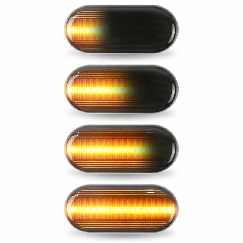 หลอดไฟเลี้ยวไดนามิก LED สําหรับ Nissan 350Z Z33 Navara D40 Pickup Cube Z11 Pathfinder R51 Qashqai J10 Note E11 2 ชิ้น