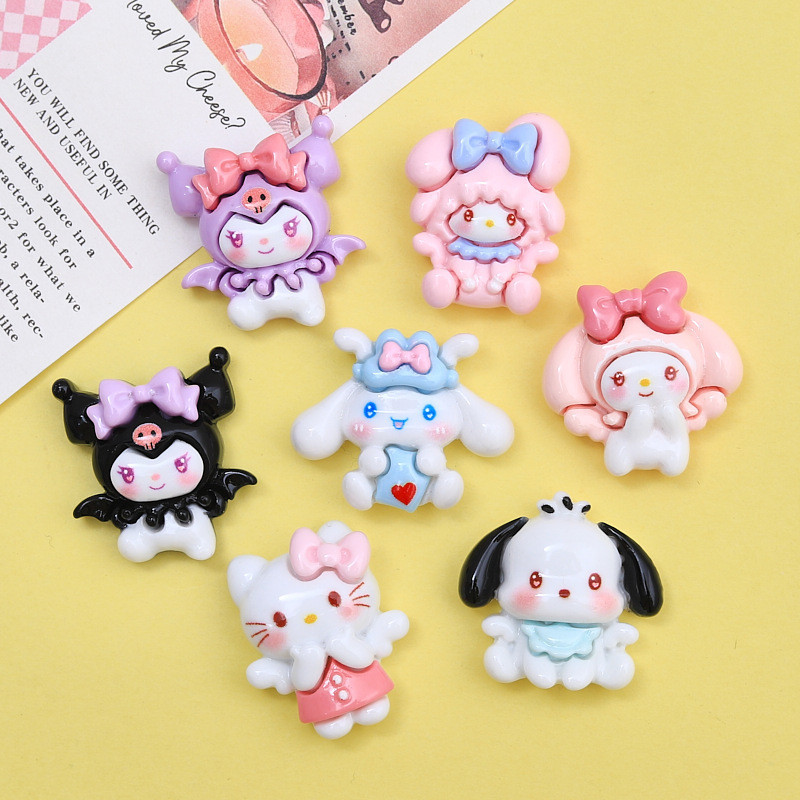 เครื่องประดับ กิ๊บติดผมเรซิ่น ลายการ์ตูนสัตว์น่ารัก แบบสร้างสรรค์ diy