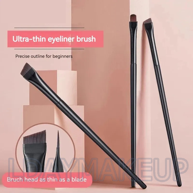 มืออาชีพใบมีดแปรงแต่งหน้าเฉียงปรับคิ้วแปรงแบนวิจิตรอายไลเนอร์แปรงเครื่องมือแต่งหน้า