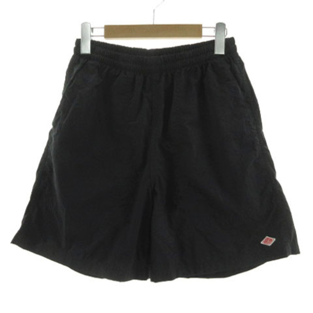 Danton Danton shorts with elastic waist logo nylon black 40 Direct from Japan Secondhand