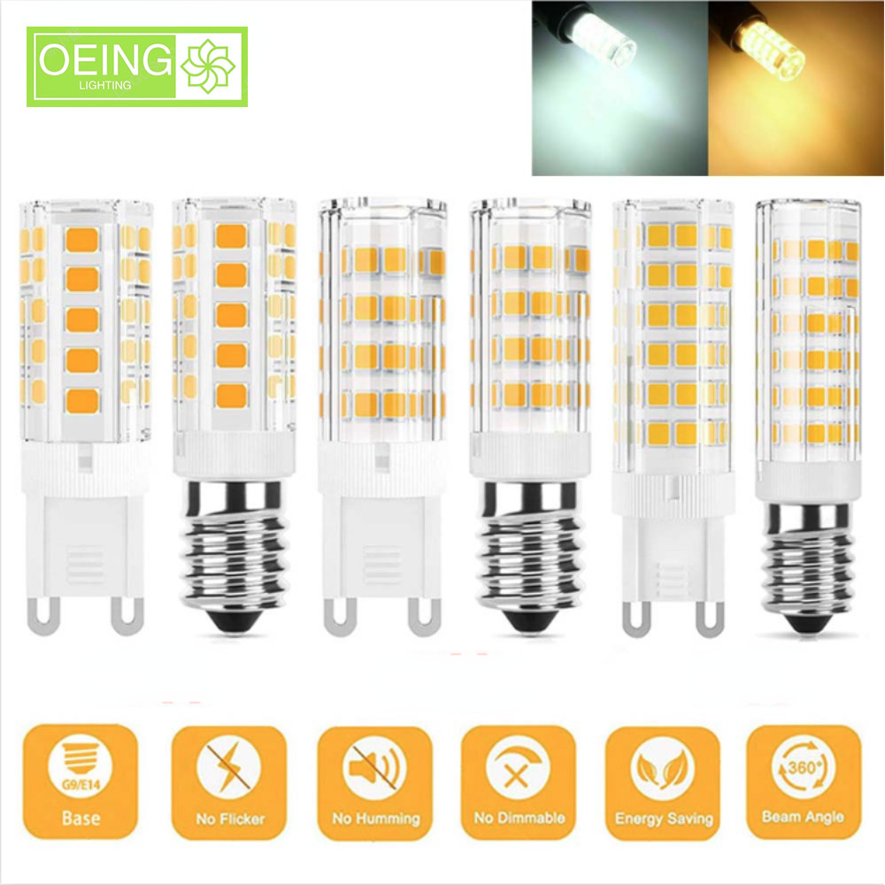 Oeing G9 E14 หลอดไฟ Led 5W 8W 12W SMD2835 220V หลอดไฟข้าวโพด 360 องศาโคมไฟ Led วอร์มไวท์/คูลไวท์ประหยัดพลังงานหลอดไฟขนาดเล็กเปลี่ยนสปอตไลท์ฮาโลเจน