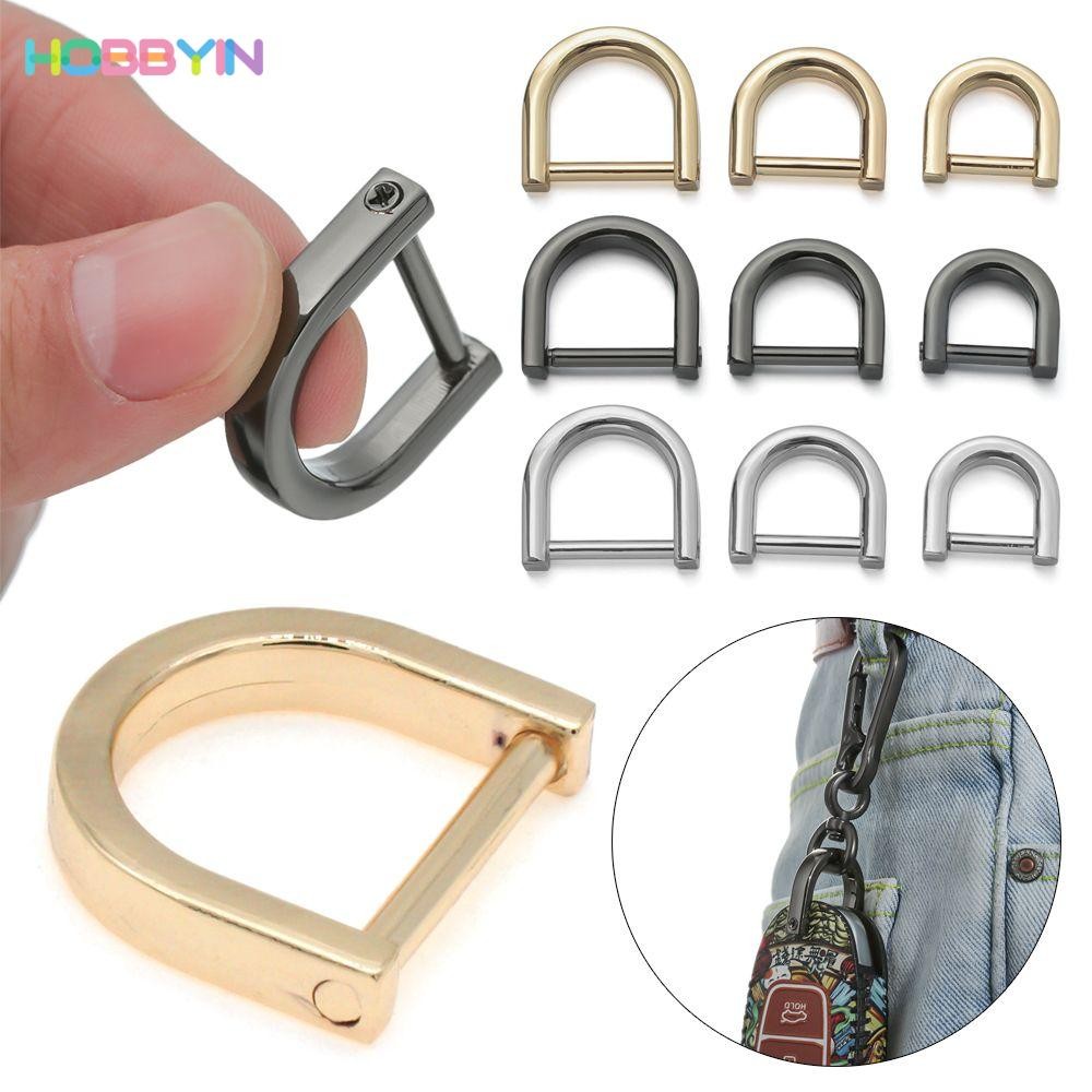 HOBBYIN แหวนสกรู รูปตัว D แบบถอดได้ อุปกรณ์เสริม สําหรับสายคล้องกระเป๋า DIY