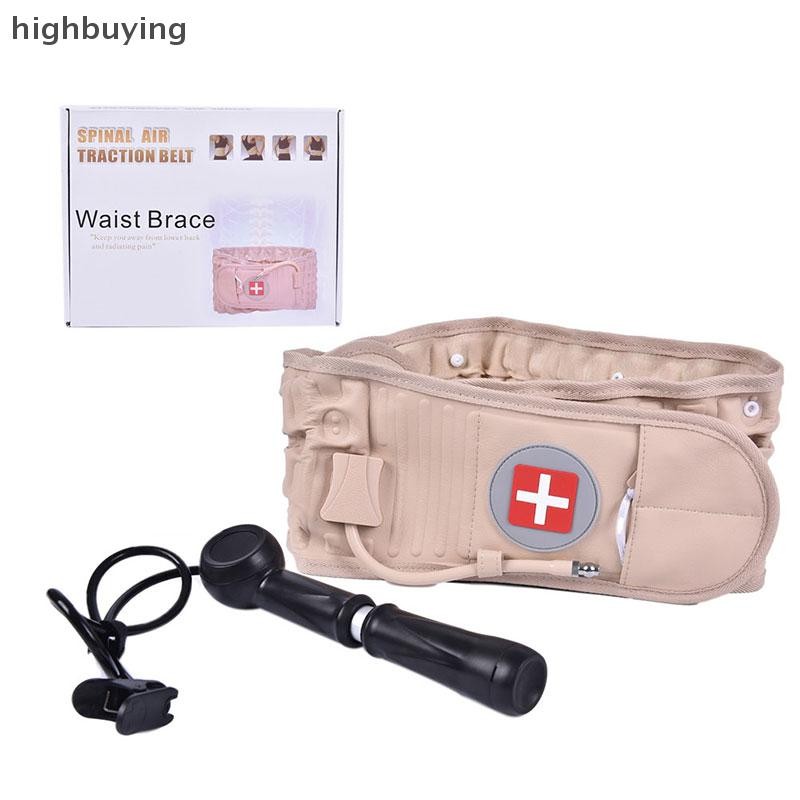 [ซื้อสูง] Lumbar Spinal-Air Decompression Back Belt Air Traction Waist Protector Belt Pain New Stock