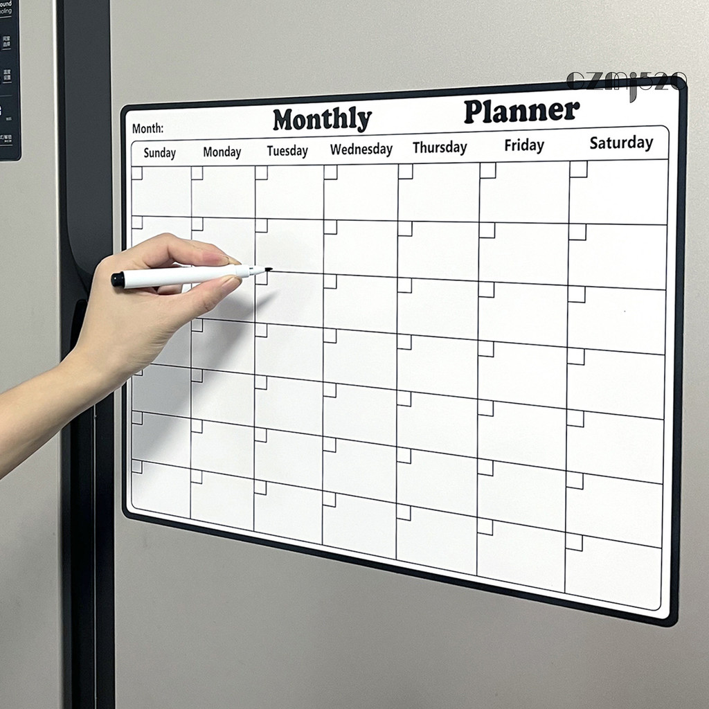 [GZMJ] ตู้เย็น ic ปฏิทิน Dry-Erase Reusable รายเดือน Planner ไวท์บอร์ดตู้เย็น Home Office Weekly Sch