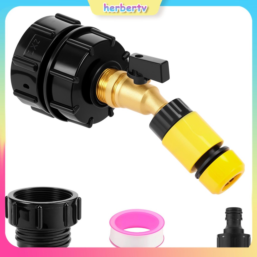 Tote Garden Hose Adapter ที่เชื่อถือได้ Garden Hose Connector สําหรับถัง Fitting SHOPSBC5906