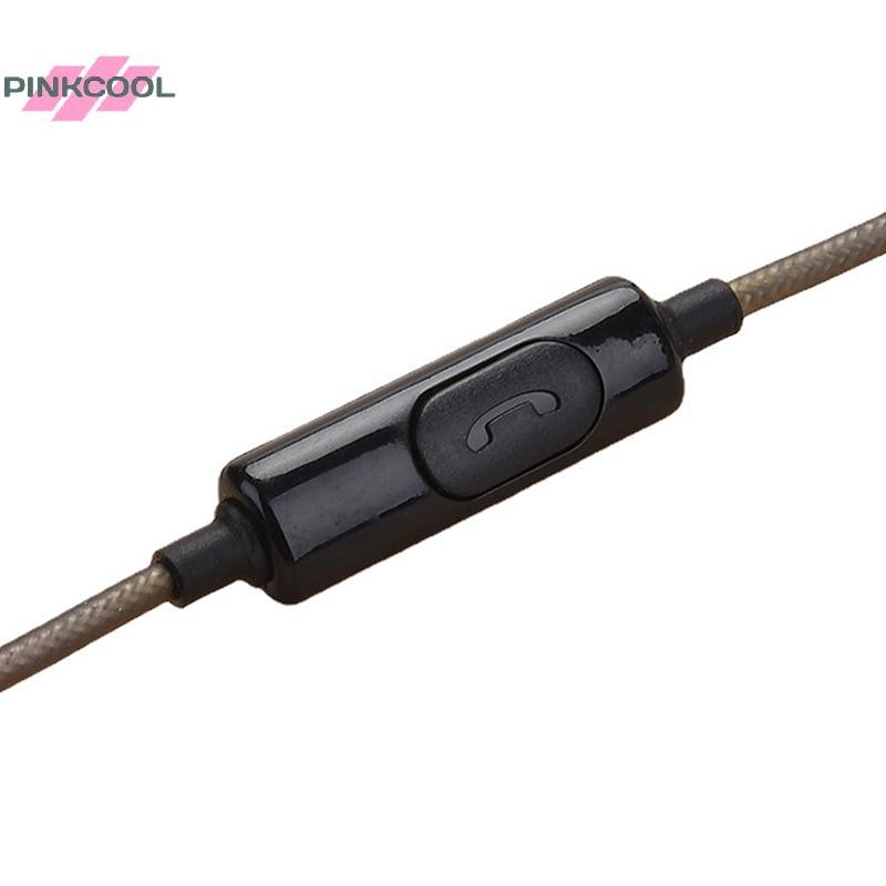 Pinkcool DIY MX500 Heavy Bass หัวแบนหูฟังหูฟังพร้อมไมโครโฟนคุณภาพสูง Study หูฟังกีฬาร้อน