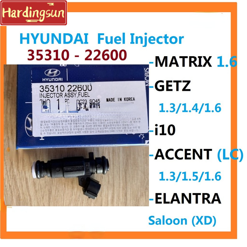 หัวฉีดน้ํามันเชื้อเพลิง HYUNDAI ของแท้ #MATRIX 1.6 #GETZ #i10 #Accent แอลซี 1.3 1.5 1.6 #ELANTRA #35