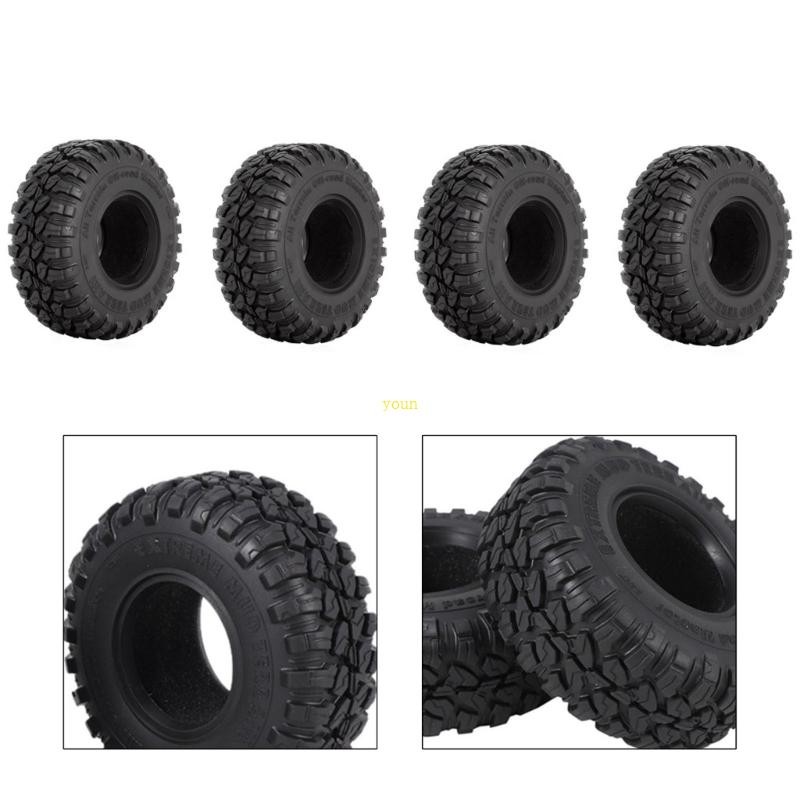 Youn 4PCS รุ่นยางรถ 2 2 ล้อ Tyre สําหรับ SCX10 1 10 RC Crawler ของเล่น
