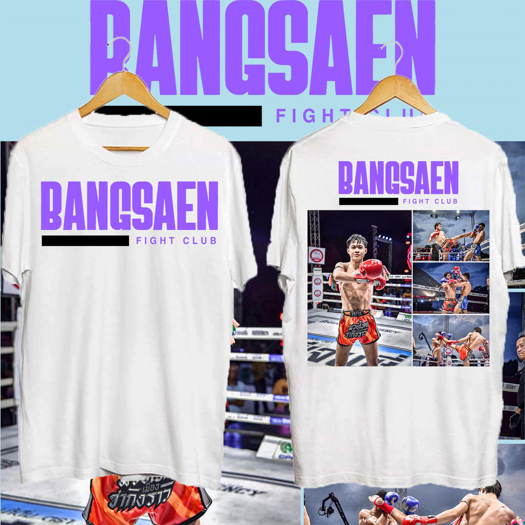 [100% Cotton] เสื้อยืด bangsaen fight club T-shirt S-5XL S-5XL S-5XL