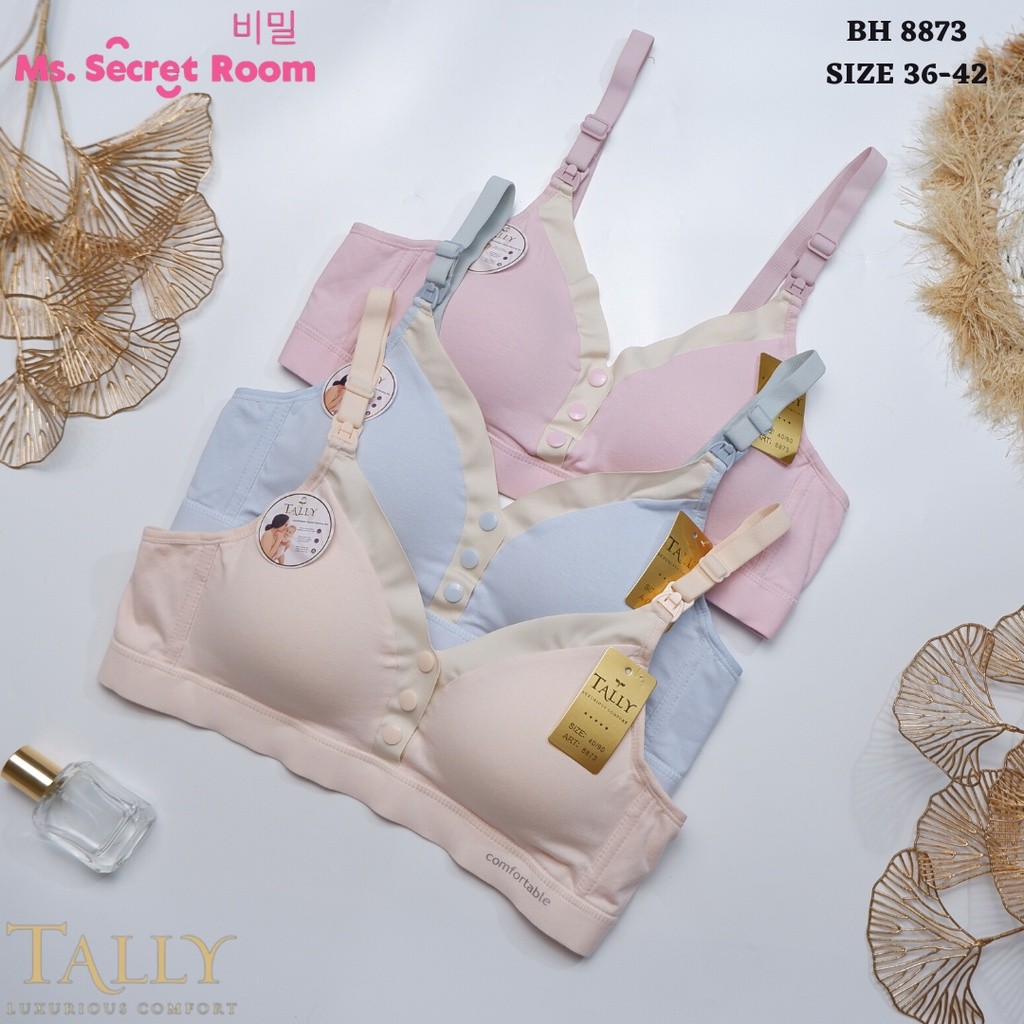 KATUN SALLY BRA NOURSING BRA 8873 I WIRELESS I CUP C | ถ้วยเต็ม | THIN FOAM I SIZE 36-42 I HOOK 3 | 